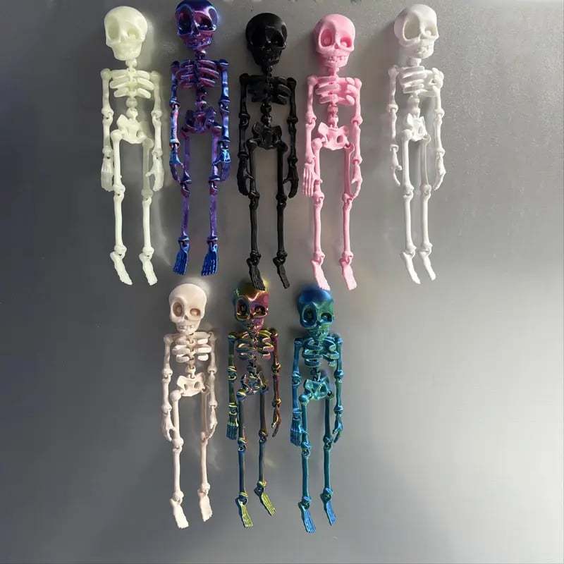 3D Printed Vintage Skeleton Magnetic Figurine 🎃