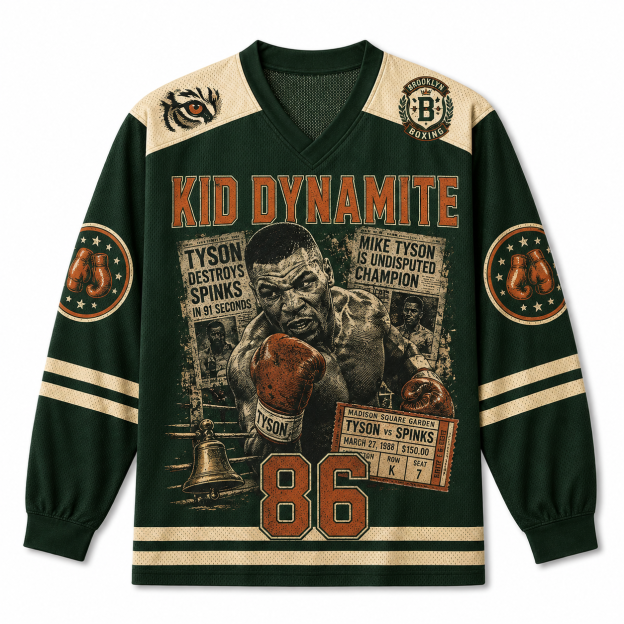 KID DYNAMITE 86 V-Neck Long Sleeve Jersey