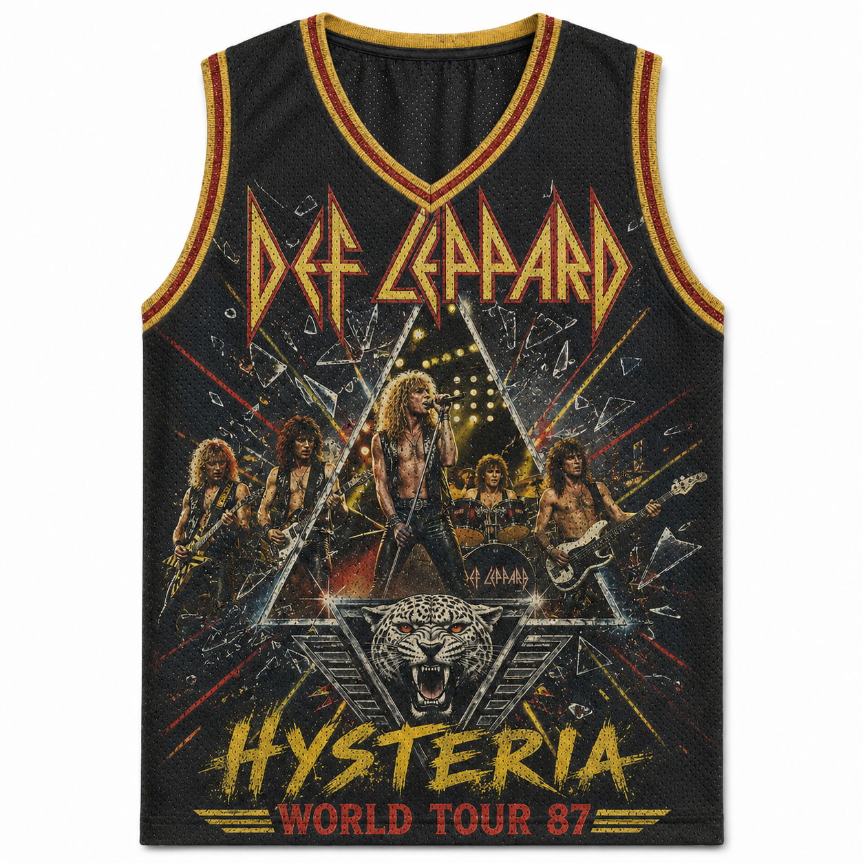 Def Leppard Hysteria 1987 Concert Retro Jersey Tank