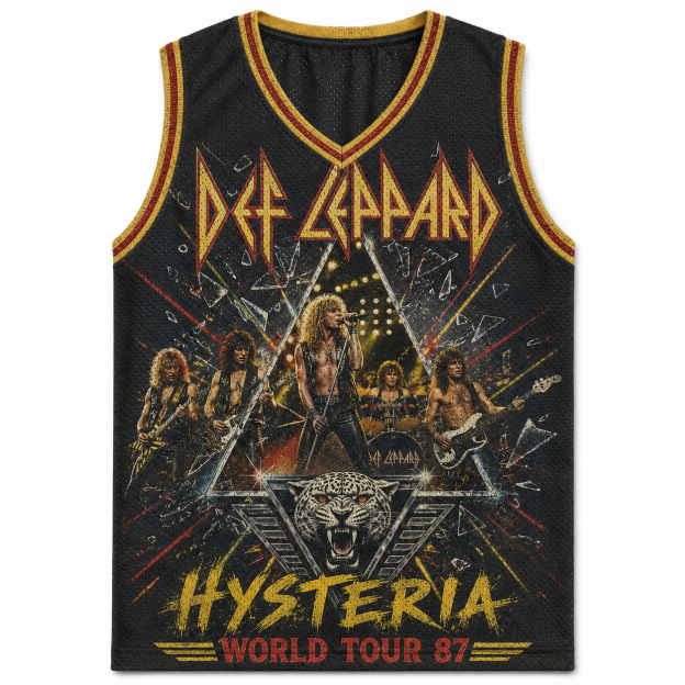Def Leppard Hysteria 1987 Concert Retro Jersey Tank
