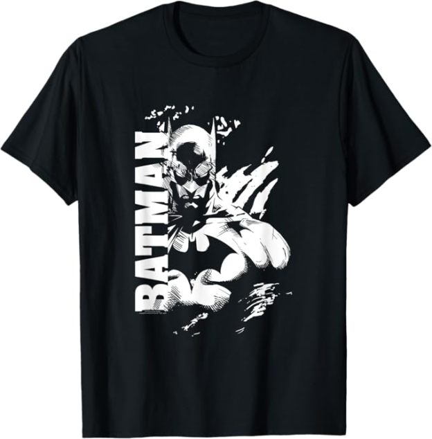 Unisex cotton BATMAN URBAN SPLIT DAMEN  T-shirt