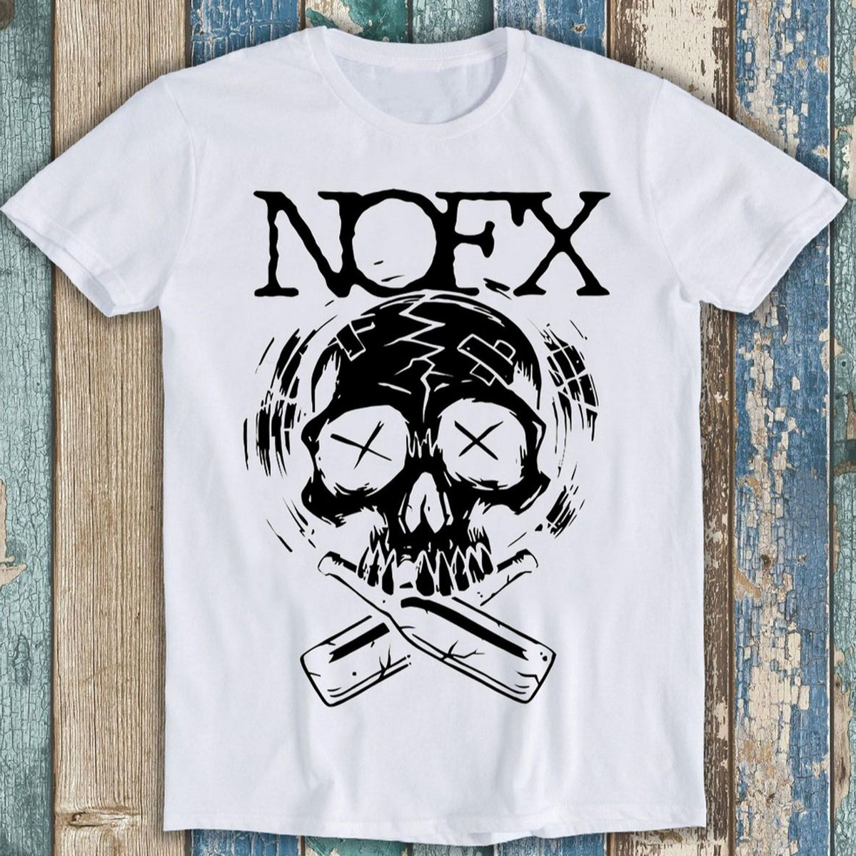 NOFX Skull Beer Music Band cotton T-shirt