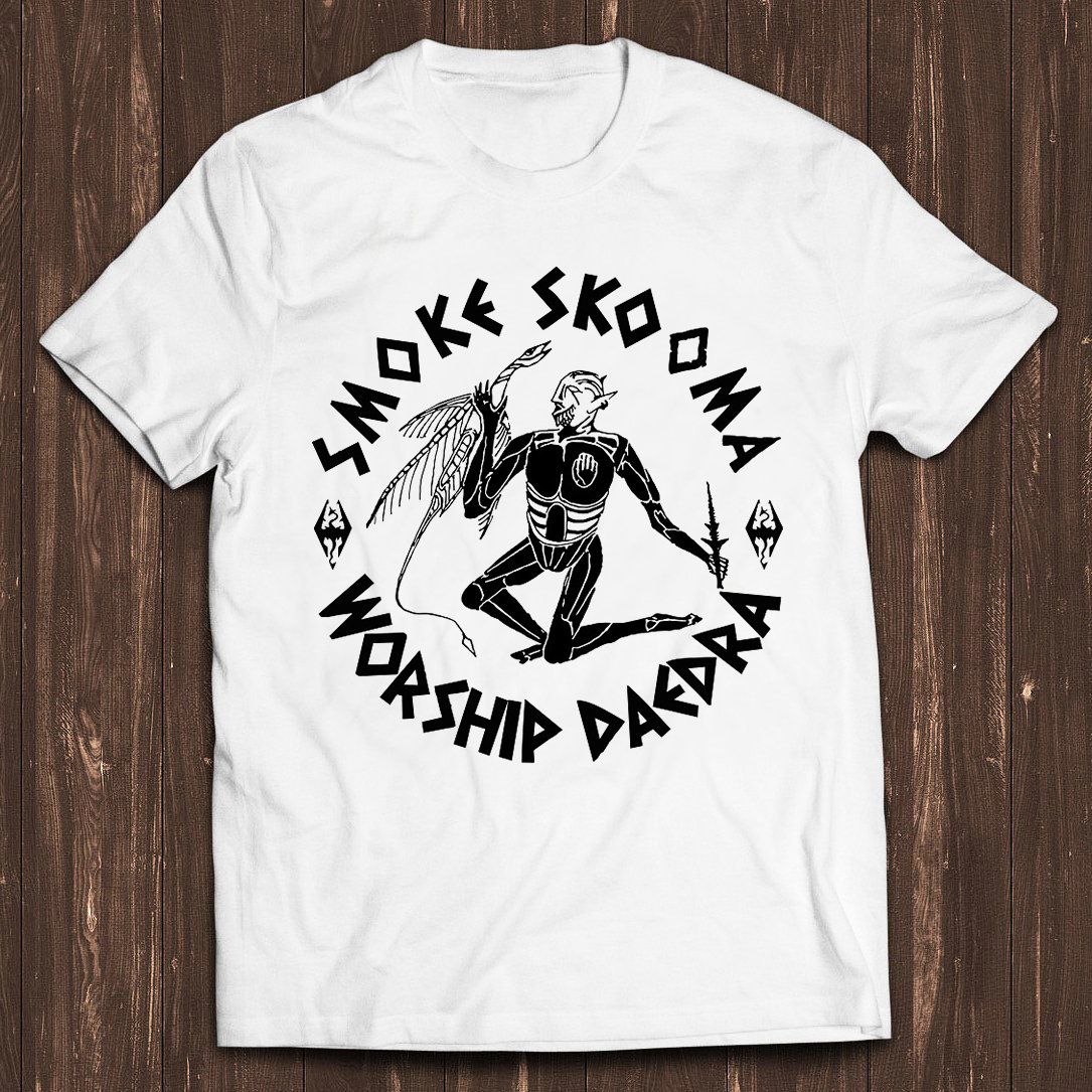 Smoke Skooma Worship Daedra cotton T-shirt