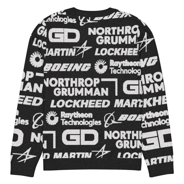 Military Industrial Complex Knit Sweater.