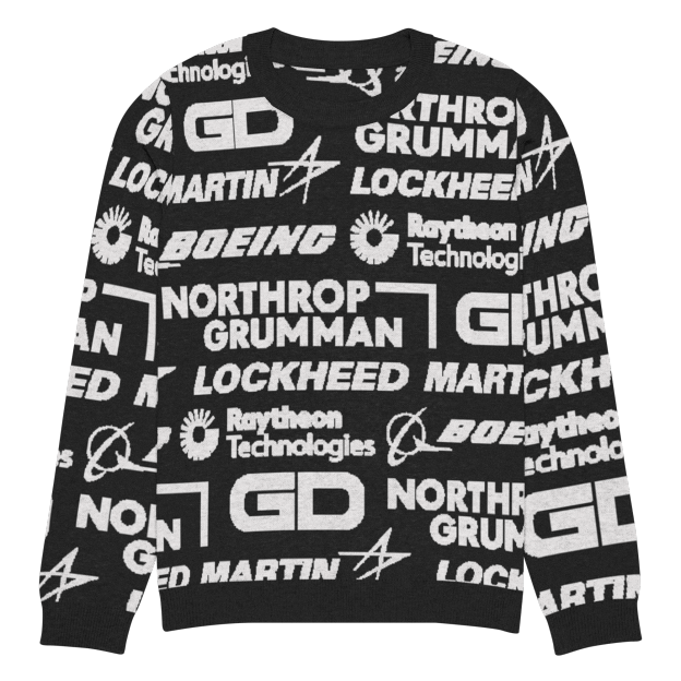 Military Industrial Complex Knit Sweater.