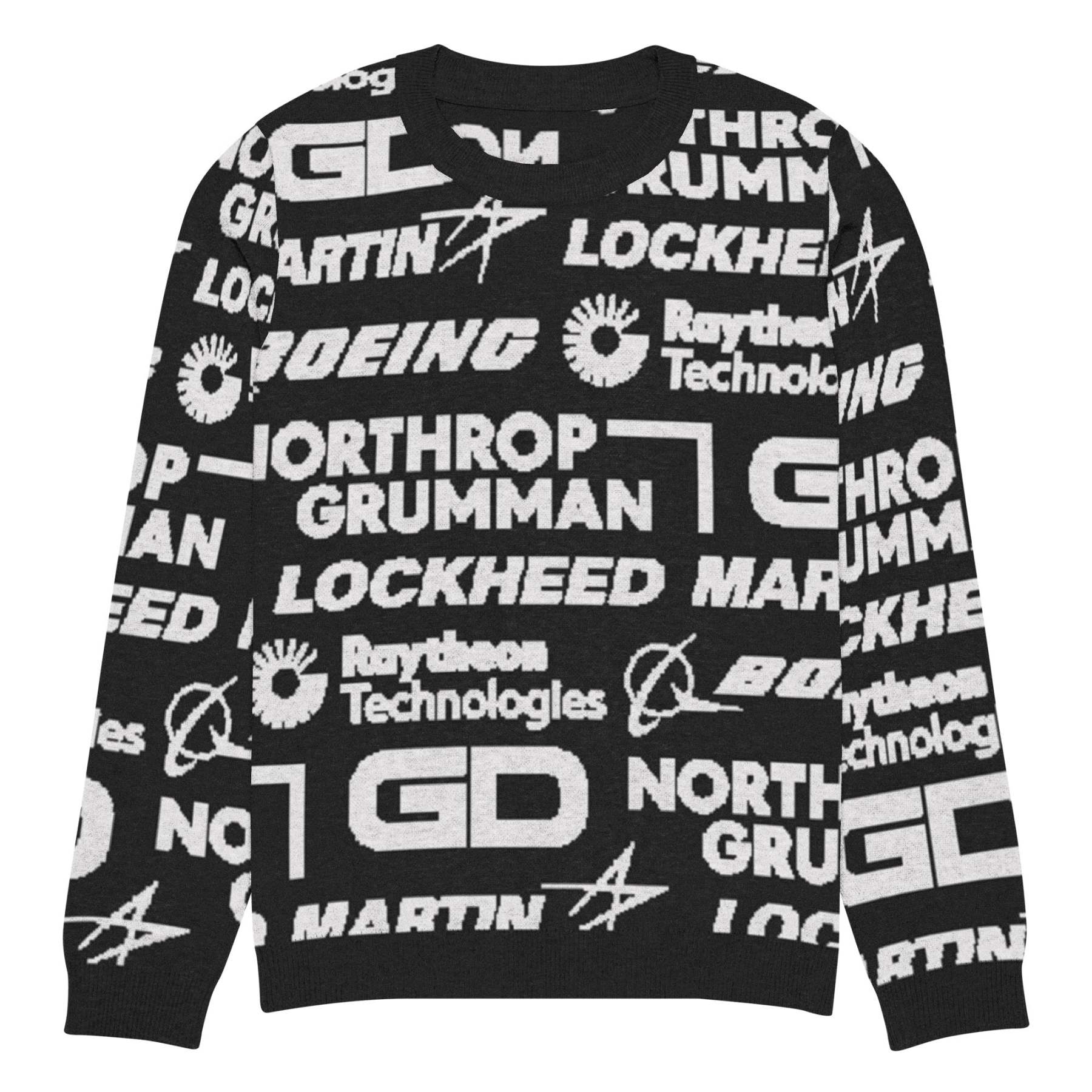 Military Industrial Complex Knit Sweater.