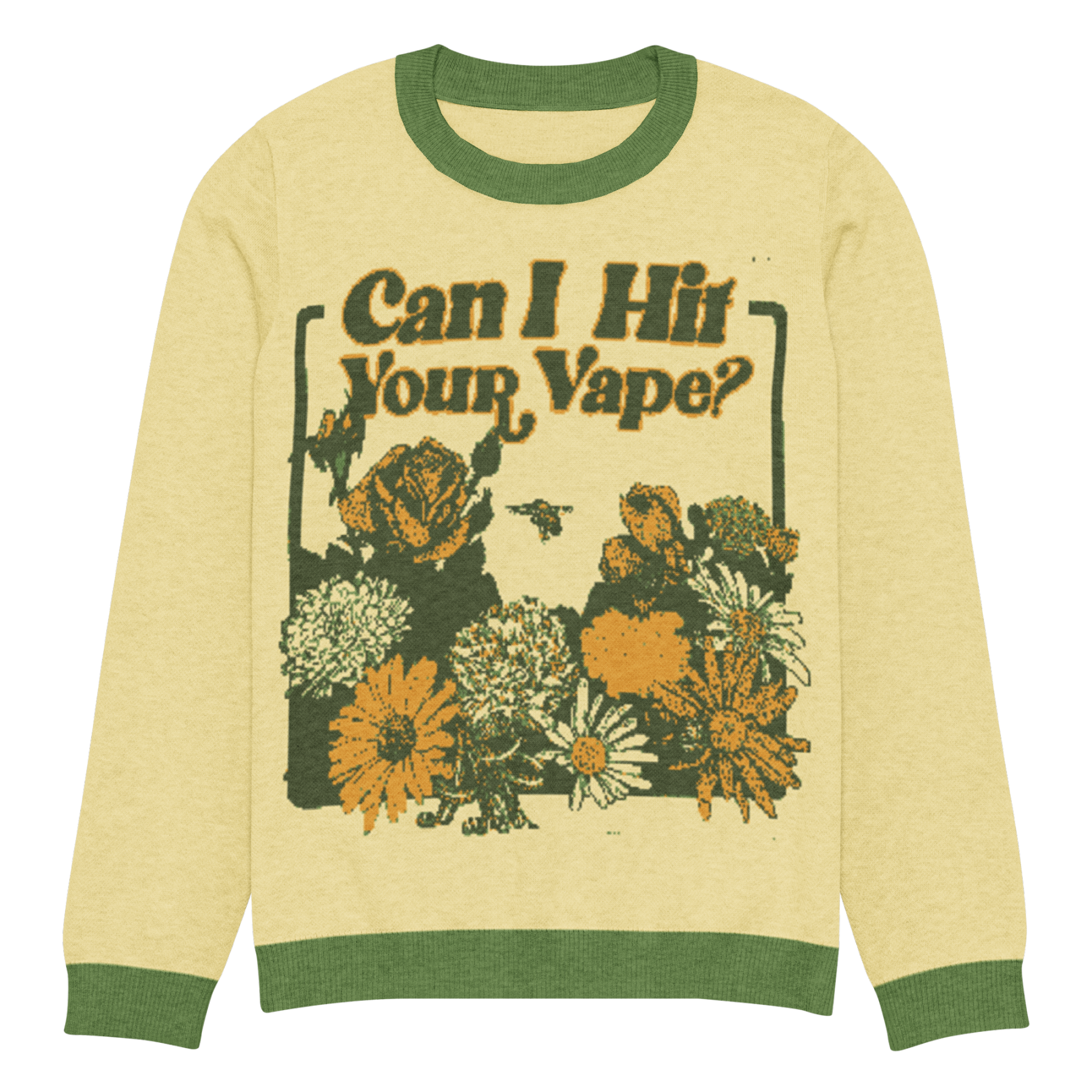Can I Hit Your Vape Knitted Sweater.