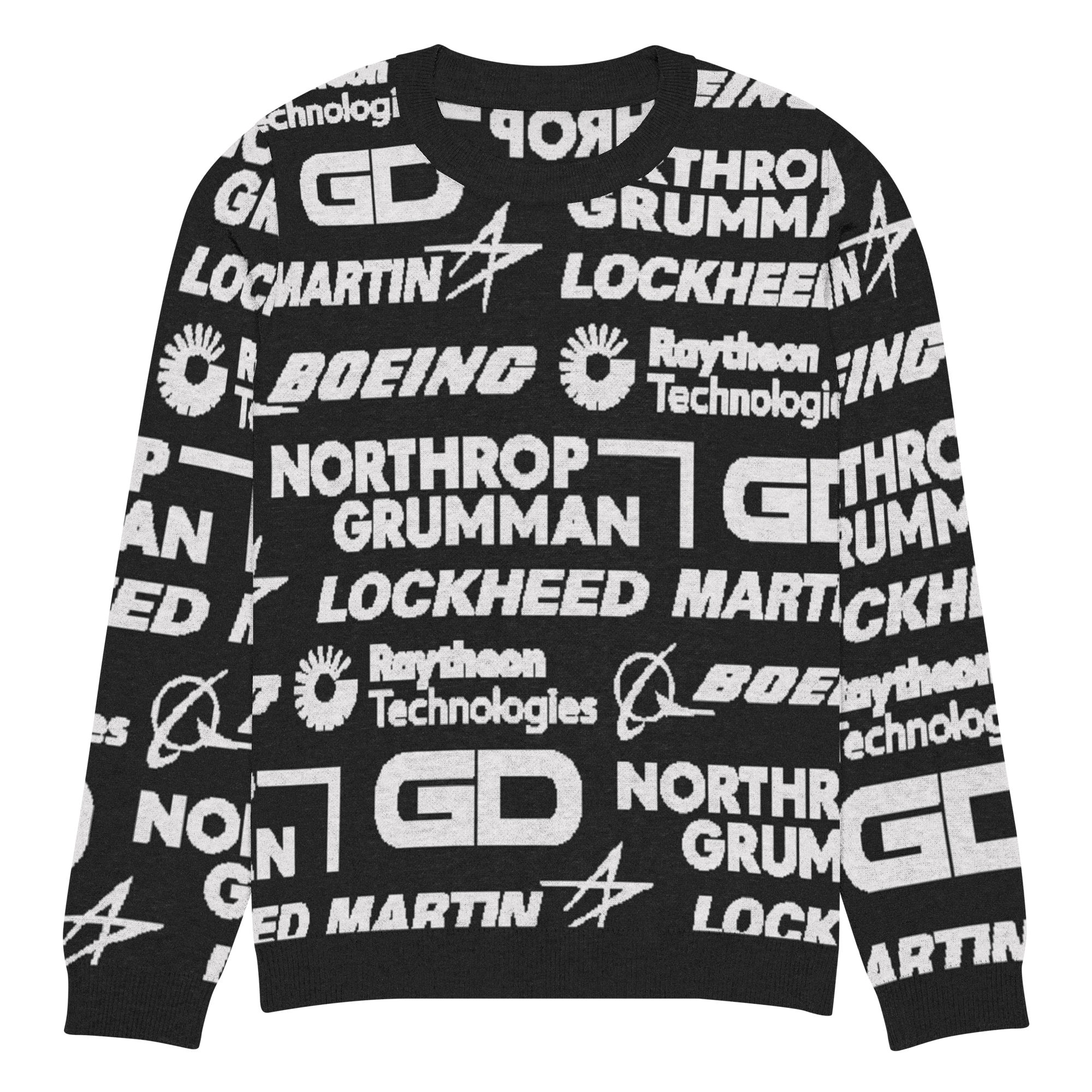 Military Industrial Complex Knit Sweater.