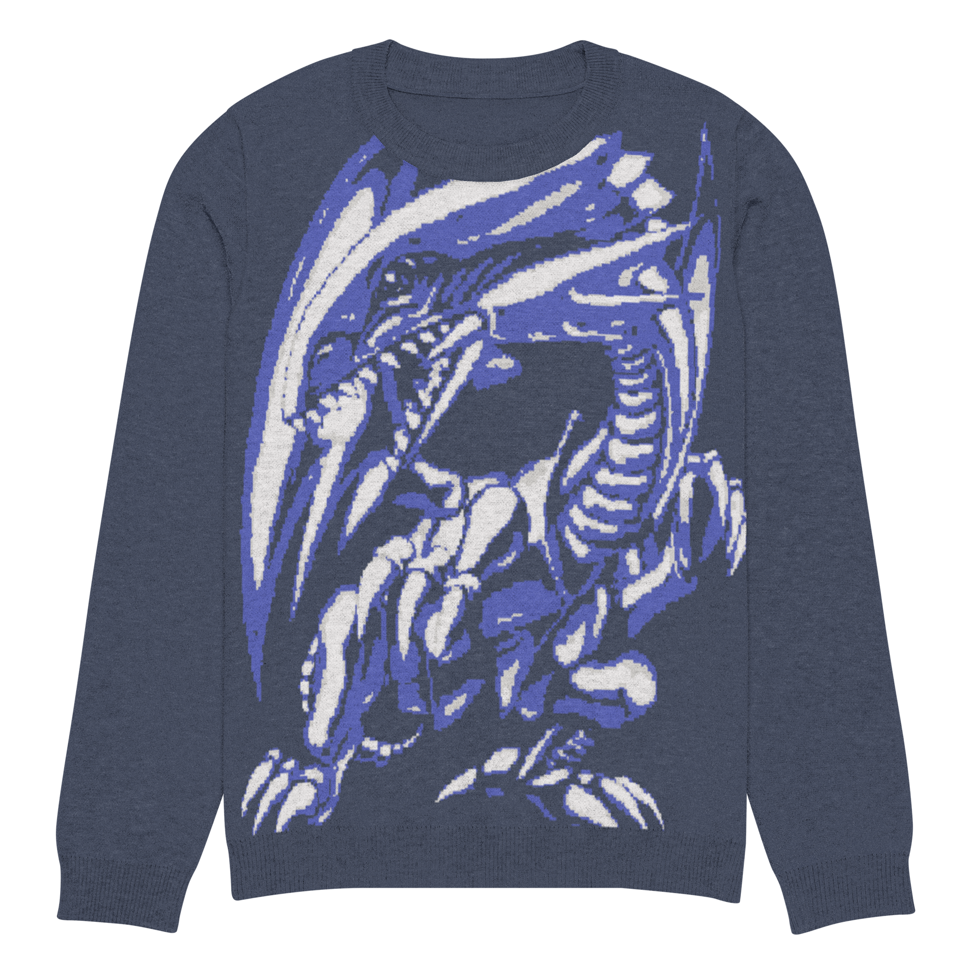 Blue Eyes, White Dragon Knit Sweater.