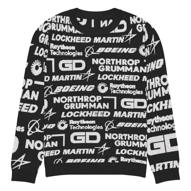 Military Industrial Complex Knit Sweater.