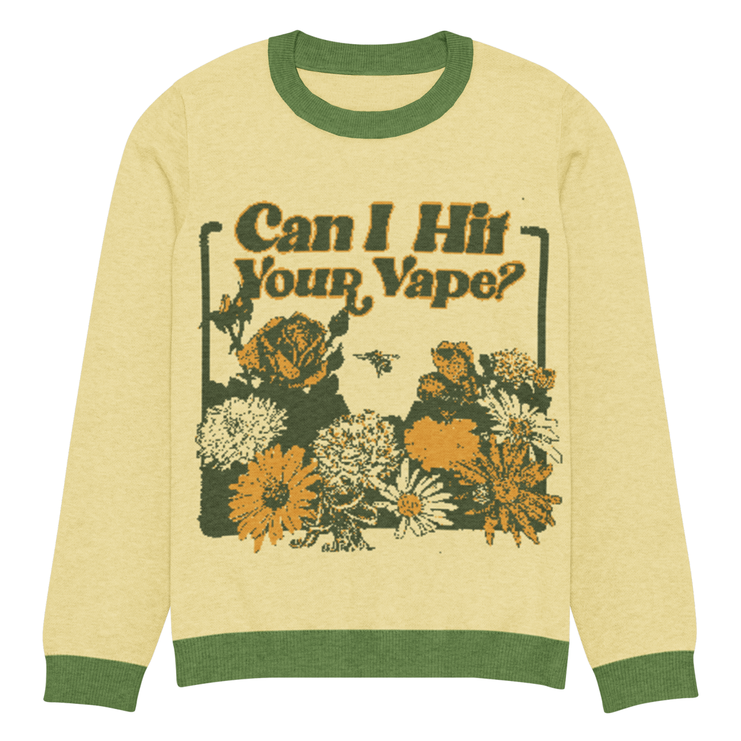 Can I Hit Your Vape Knitted Sweater.
