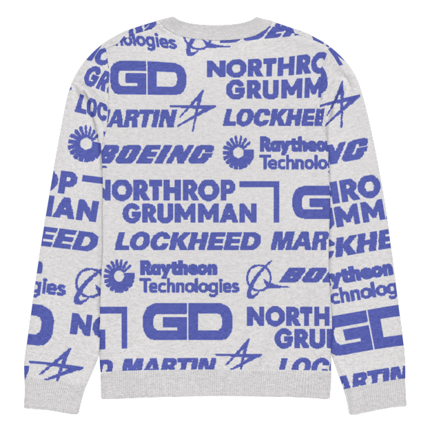 Military Industrial Complex Knit Sweater.