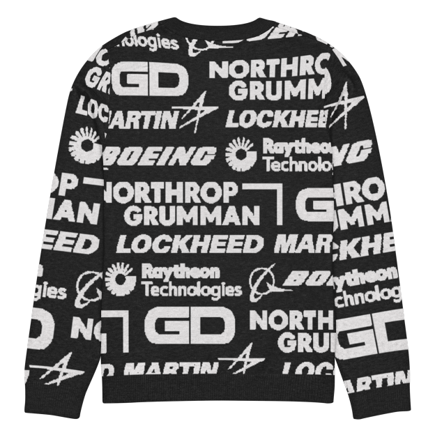 Military Industrial Complex Knit Sweater.