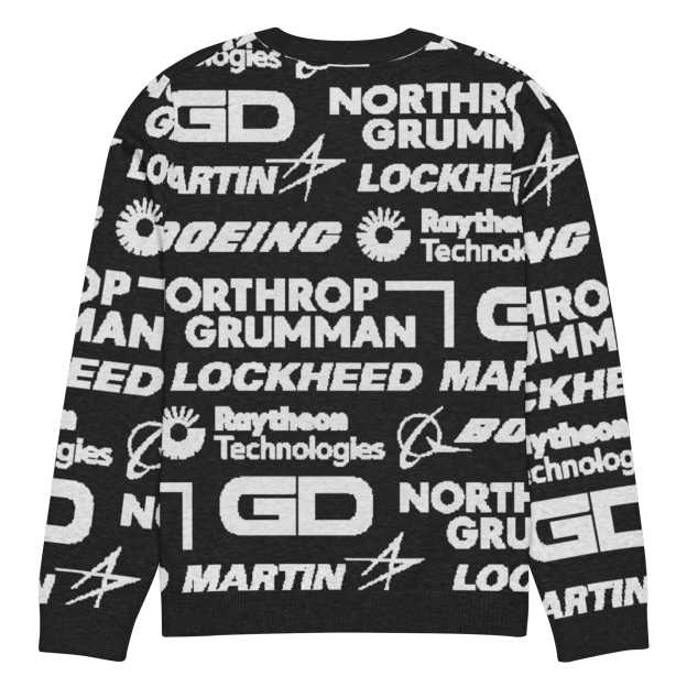 Military Industrial Complex Knit Sweater.