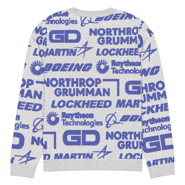 Military Industrial Complex Knit Sweater.