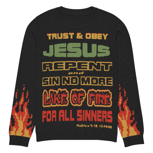 Trust & Obey Jesus Knit Sweater.