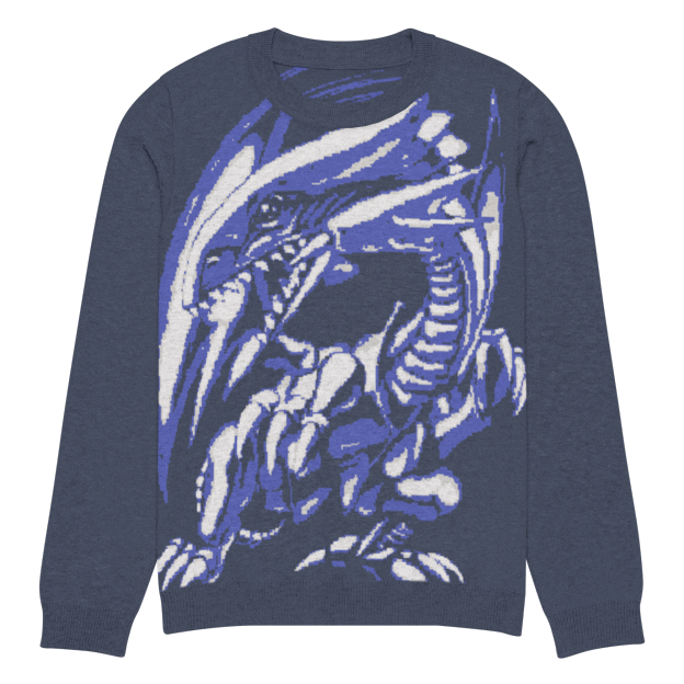 Blue Eyes, White Dragon Knit Sweater.