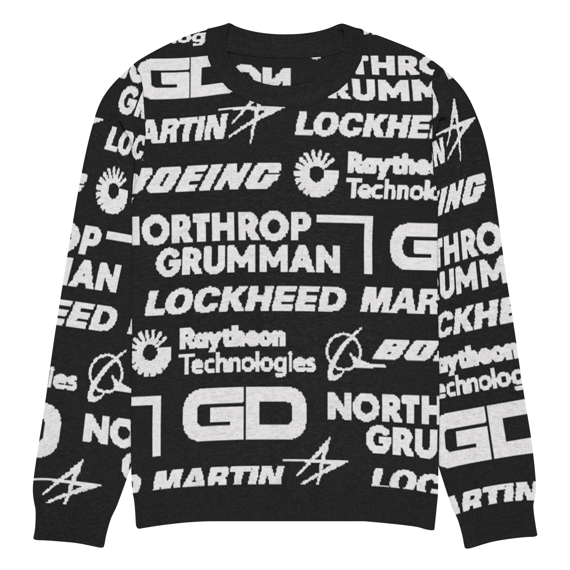 Military Industrial Complex Knit Sweater.