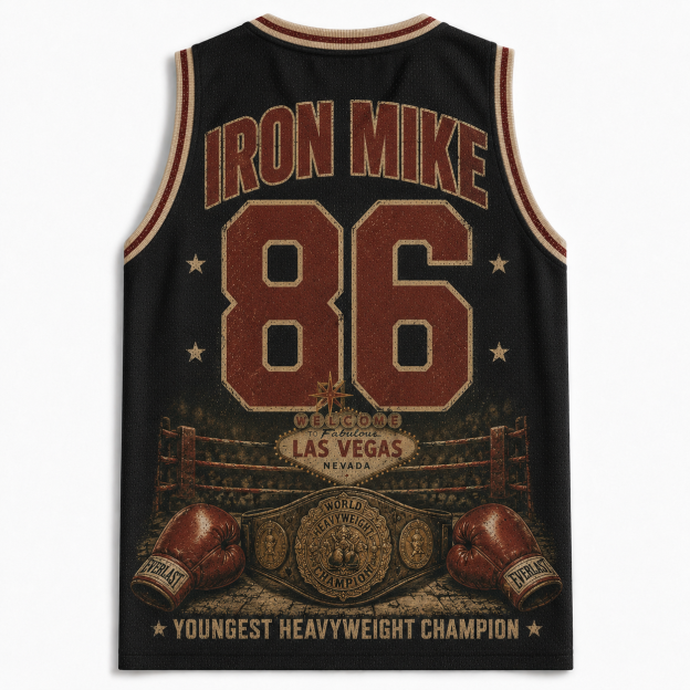 Mike Tyson 1986 Iron Power Jersey Tank