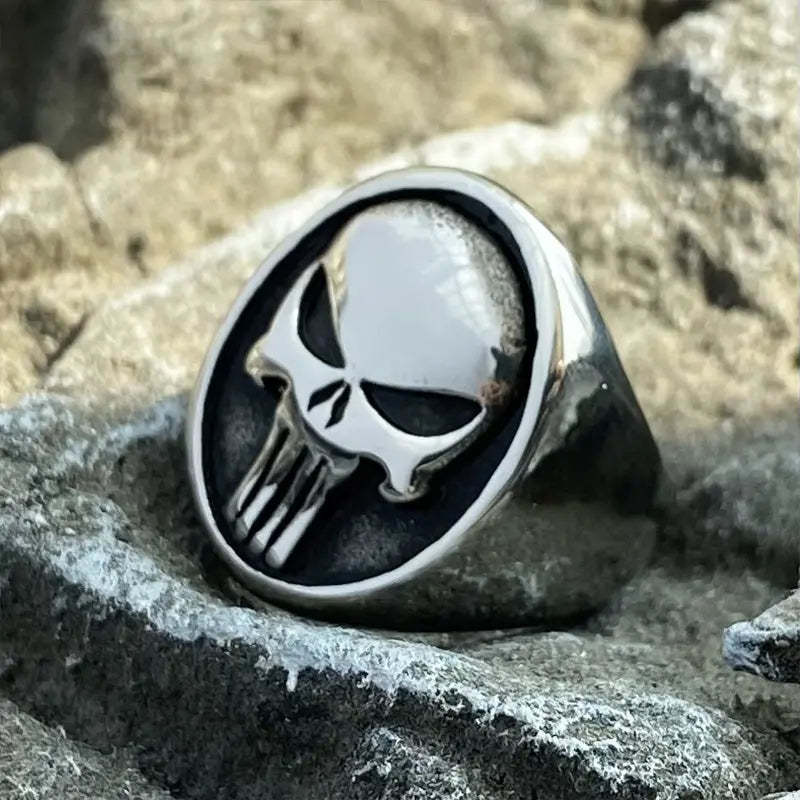 The Punisher Skull Stainless Steel Ring