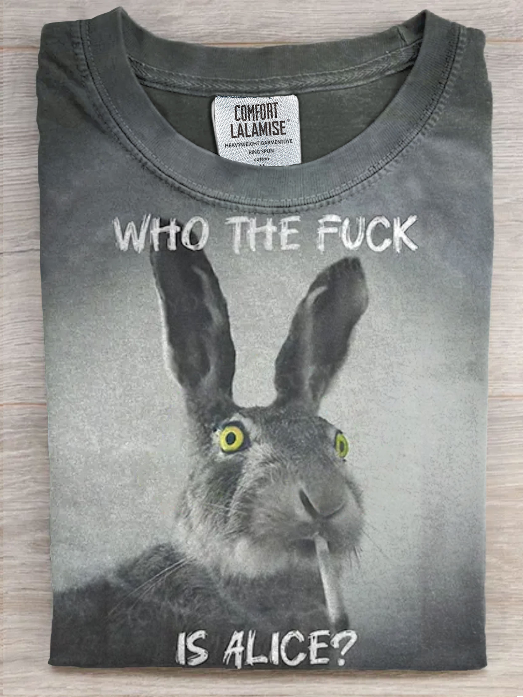 Funny Who The Fuck Art Print Casaul Short Sleeve T-shirt