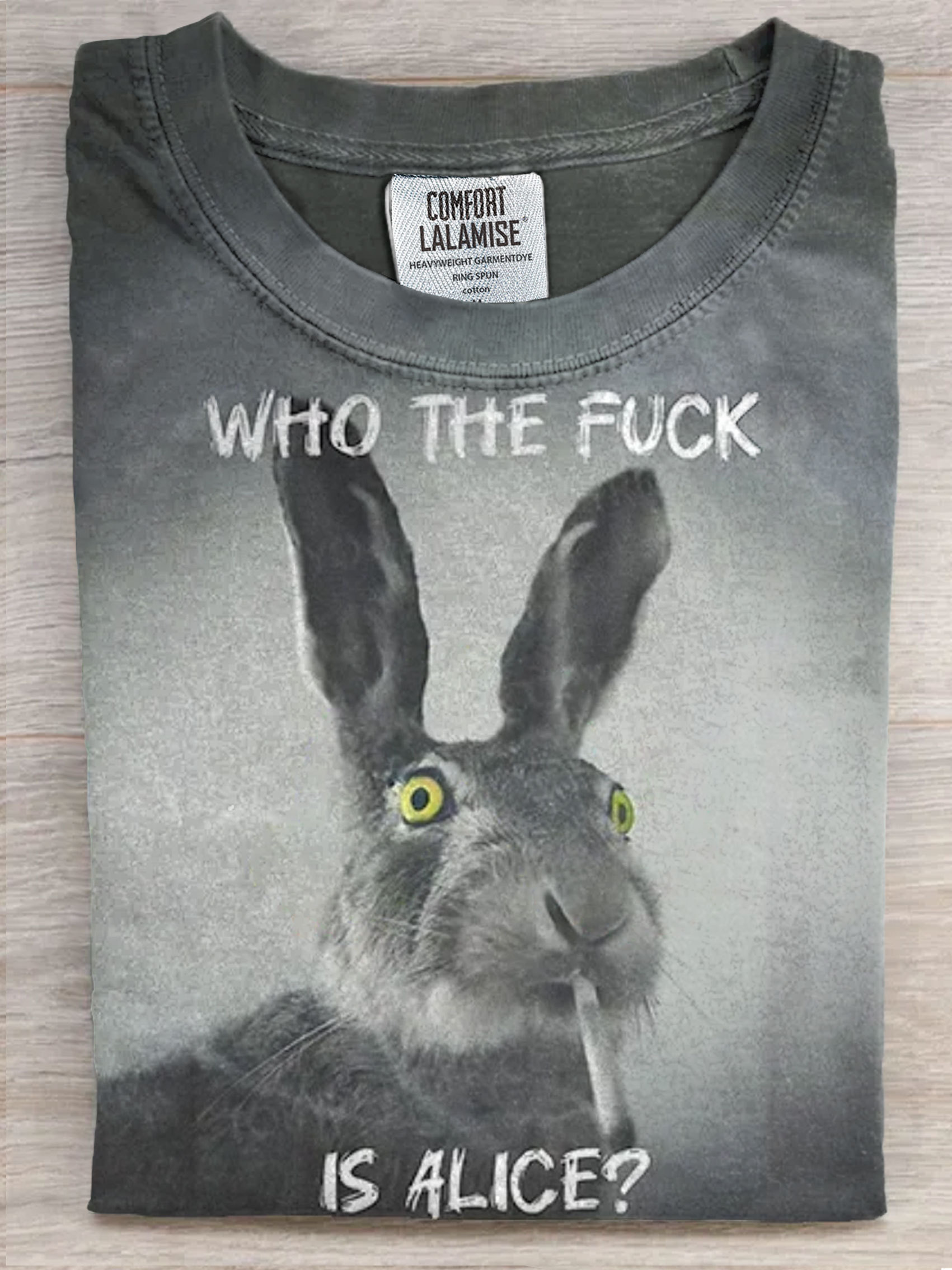 Funny Who The Fuck Art Print Casaul Short Sleeve T-shirt
