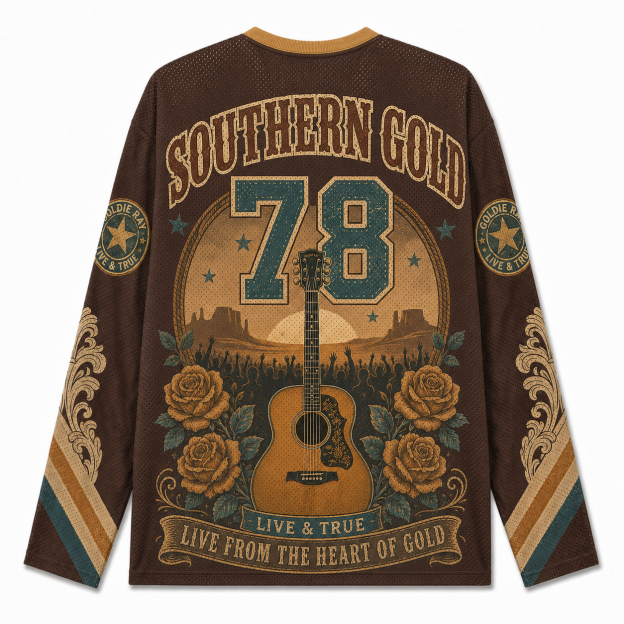 SOUTHERN GOLD 78 V-Neck Long Sleeve Jersey