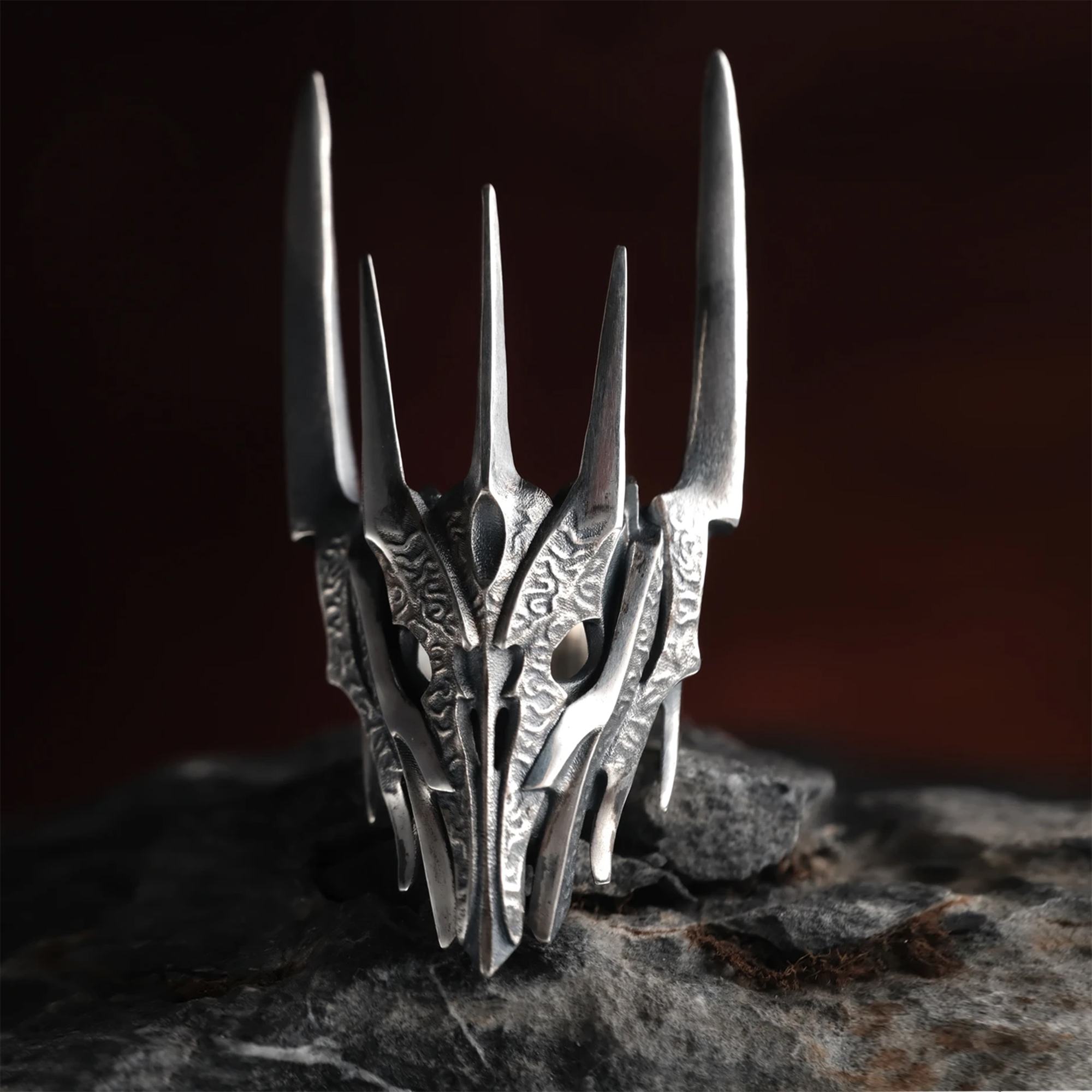 Dark Lord Men's Armor Ring: Embrace the Epic