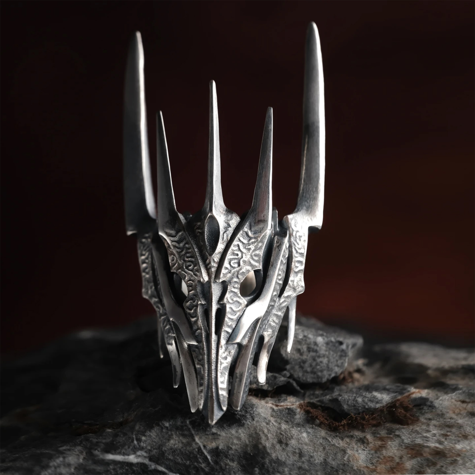 Dark Lord Men's Armor Ring: Embrace the Epic