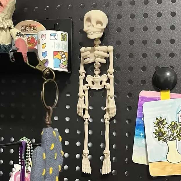 3D Printed Vintage Skeleton Magnetic Figurine 🎃