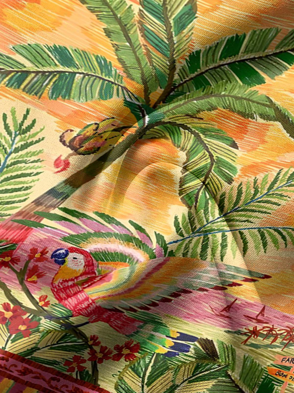 Moisture Wicking Coconut Hawaiian Pocket Shirt