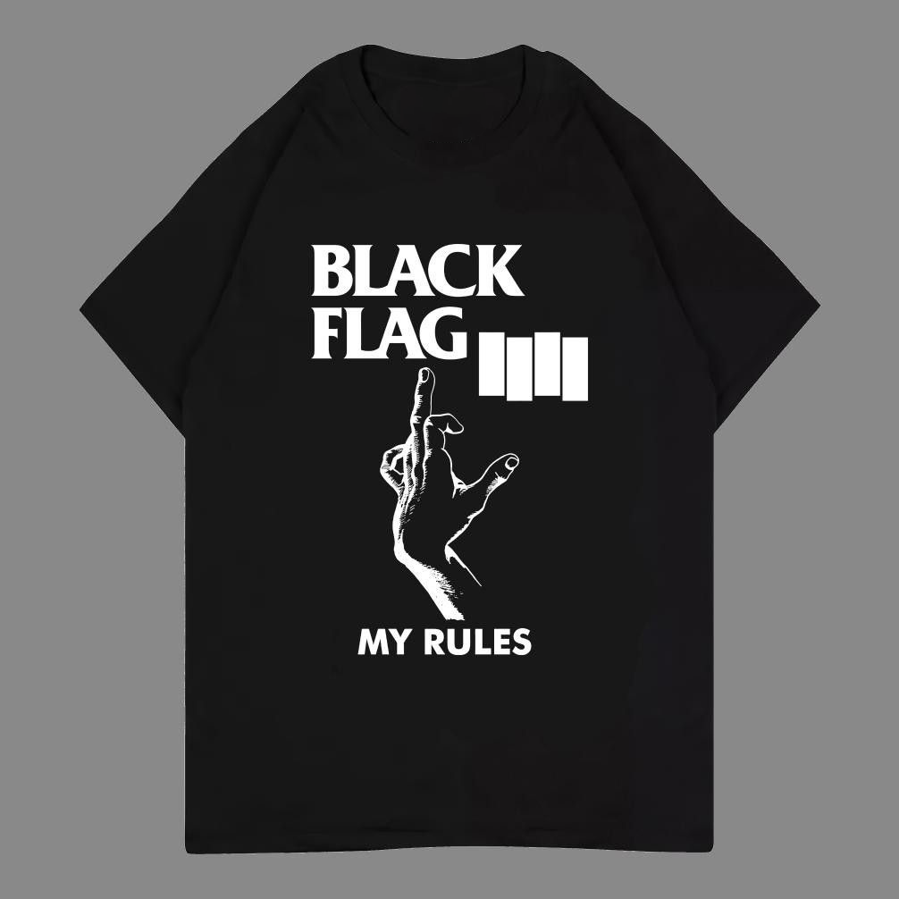 Black Flag Rock Band cotton T-shirt