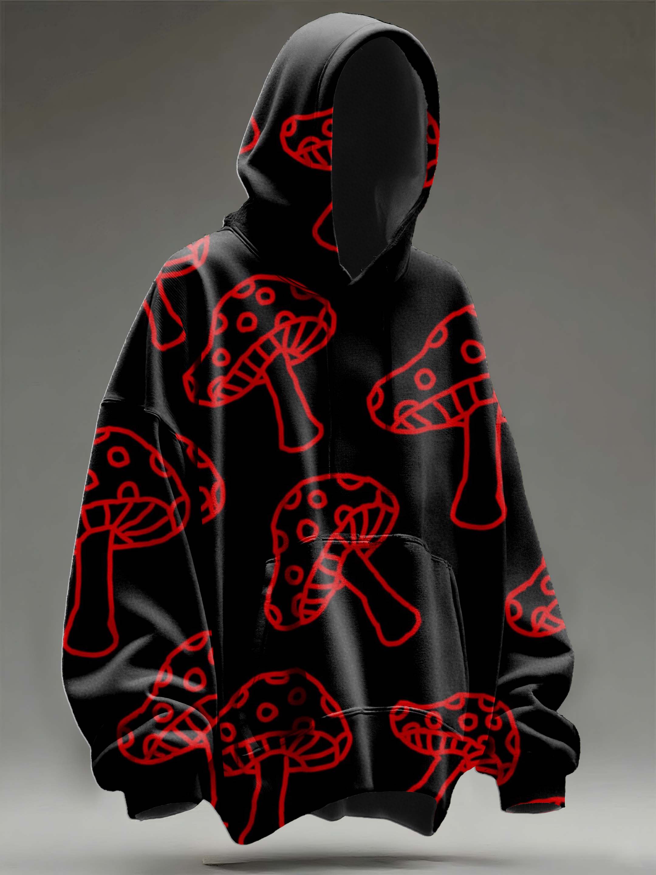 Bloody Mushroom Casual Hoodie Sweatshirt