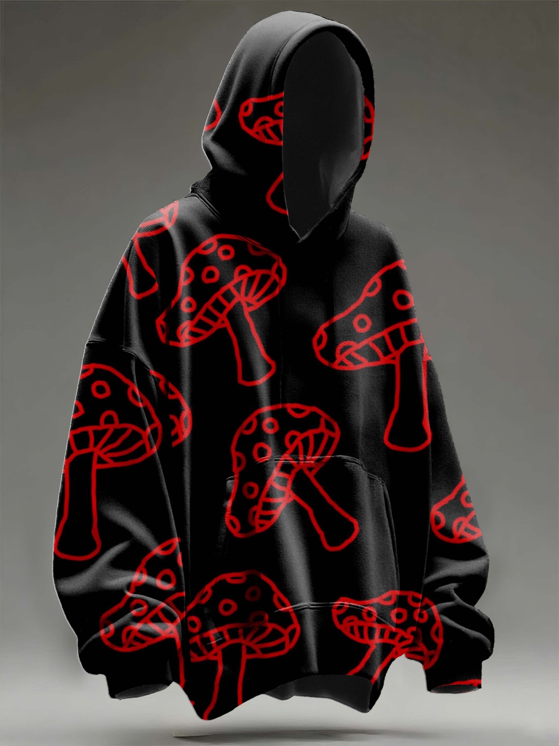 Bloody Mushroom Casual Hoodie Sweatshirt