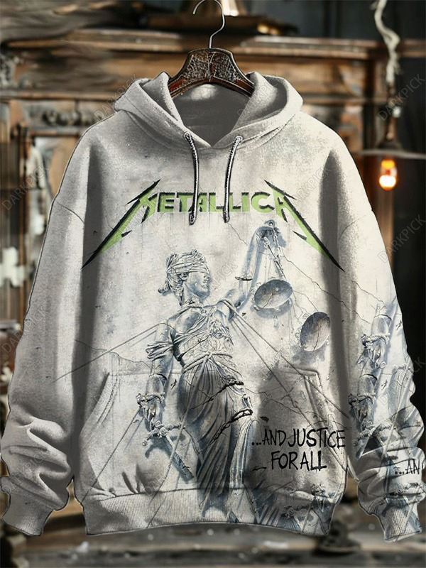 Punk Metallica Printed Hoodie Sweatshirt