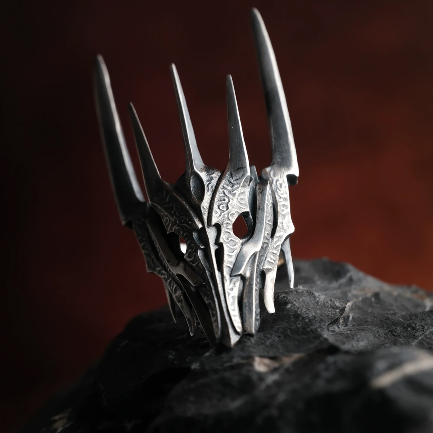 Dark Lord Men's Armor Ring: Embrace the Epic