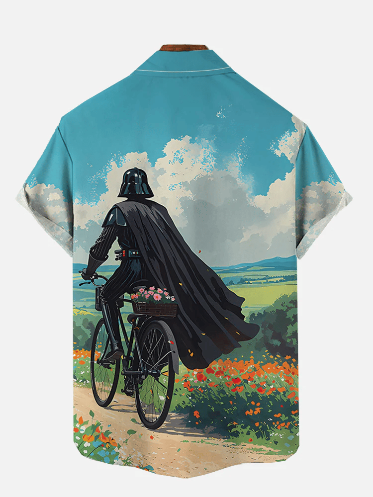 Star War Field bike samurai print T-shirt