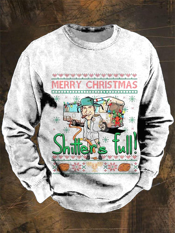 Christmas Printed Casual Hoodie