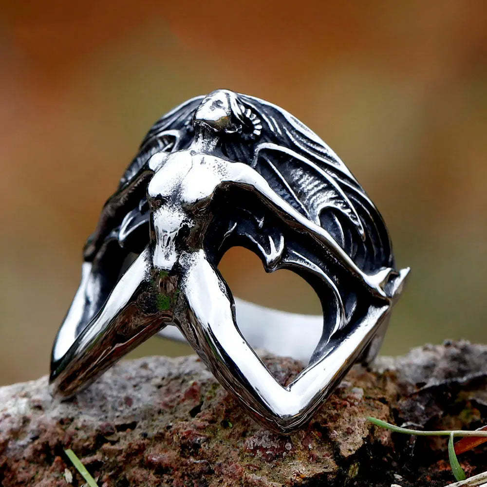 3D Body Shape Stainless Steel Ring