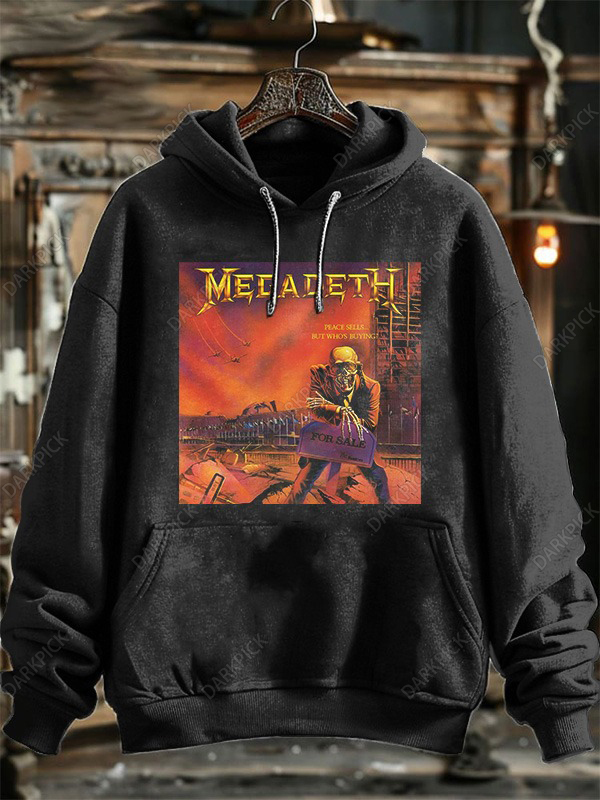 Men‘s Megadeth Casual Printed Hoodie Sweatshirt