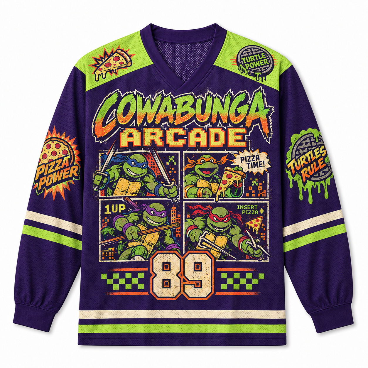 COWABUNGA ARCADE Jersey Shirts