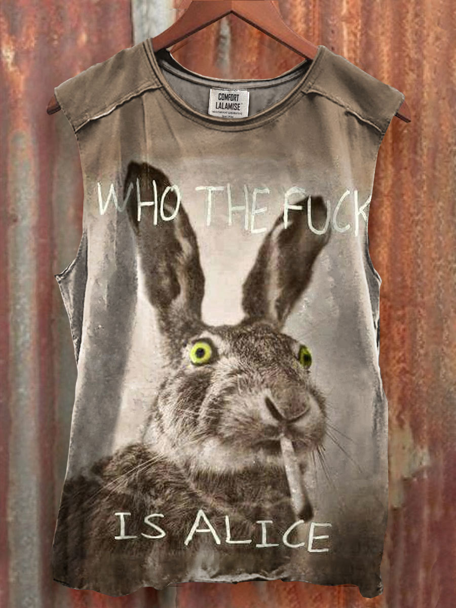 Funny Who The Fuck Art Print Casaul Short Sleeve T-shirt