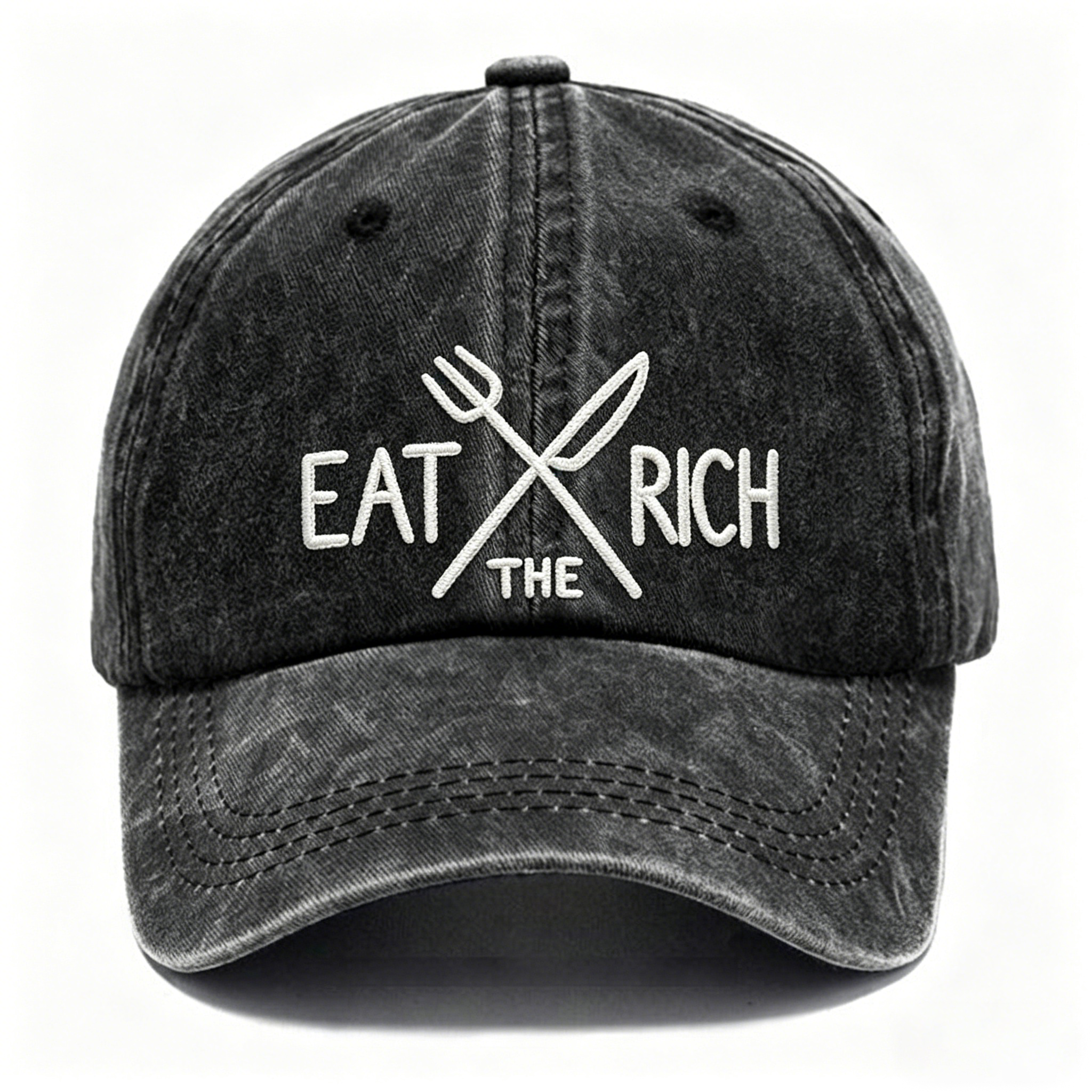 Eat the Rich Embroidered hat 
