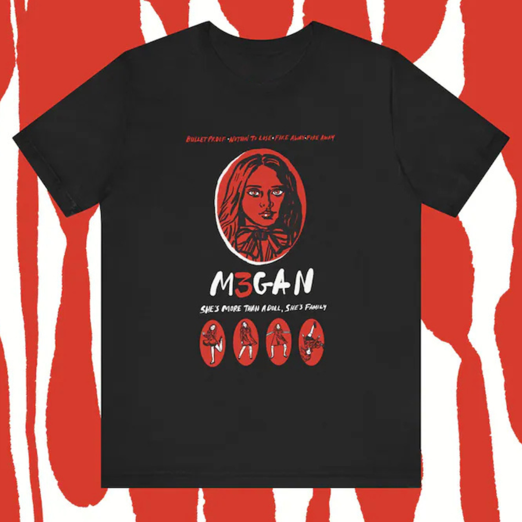M3GAN Horror Movie cotton T-shirt