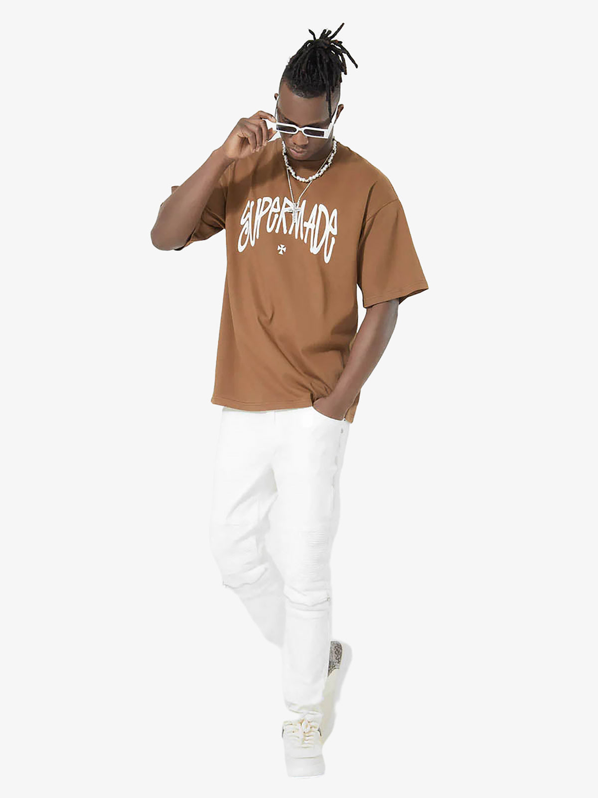 Thesupermade Logo Design Printed T-Shirt 