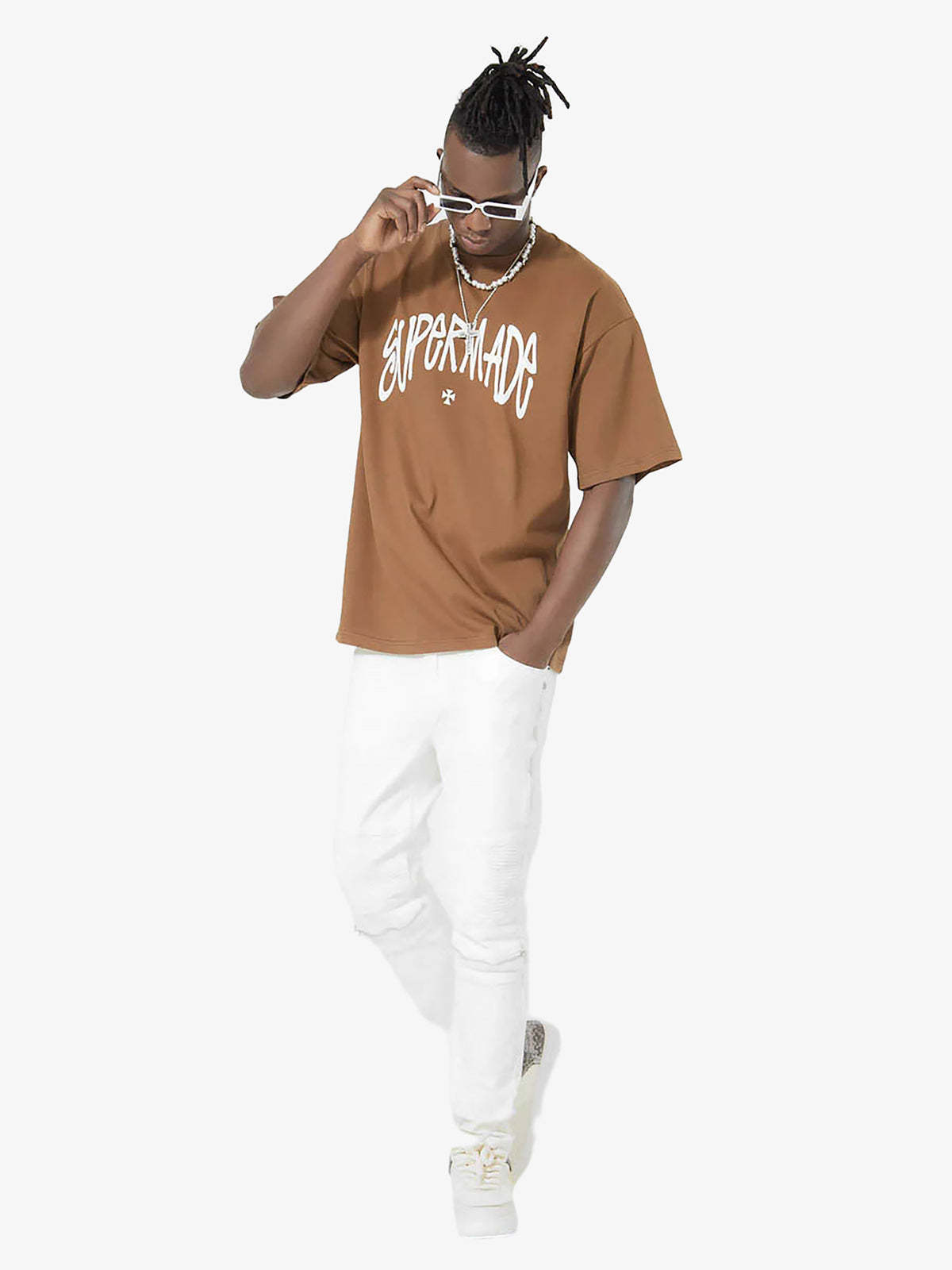 Thesupermade Logo Design Printed T-Shirt 