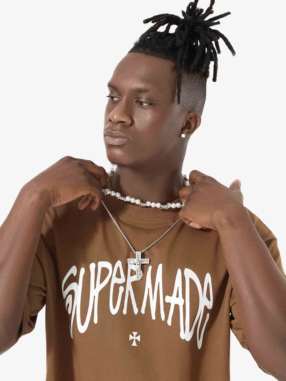 Thesupermade Logo Design Printed T-Shirt 