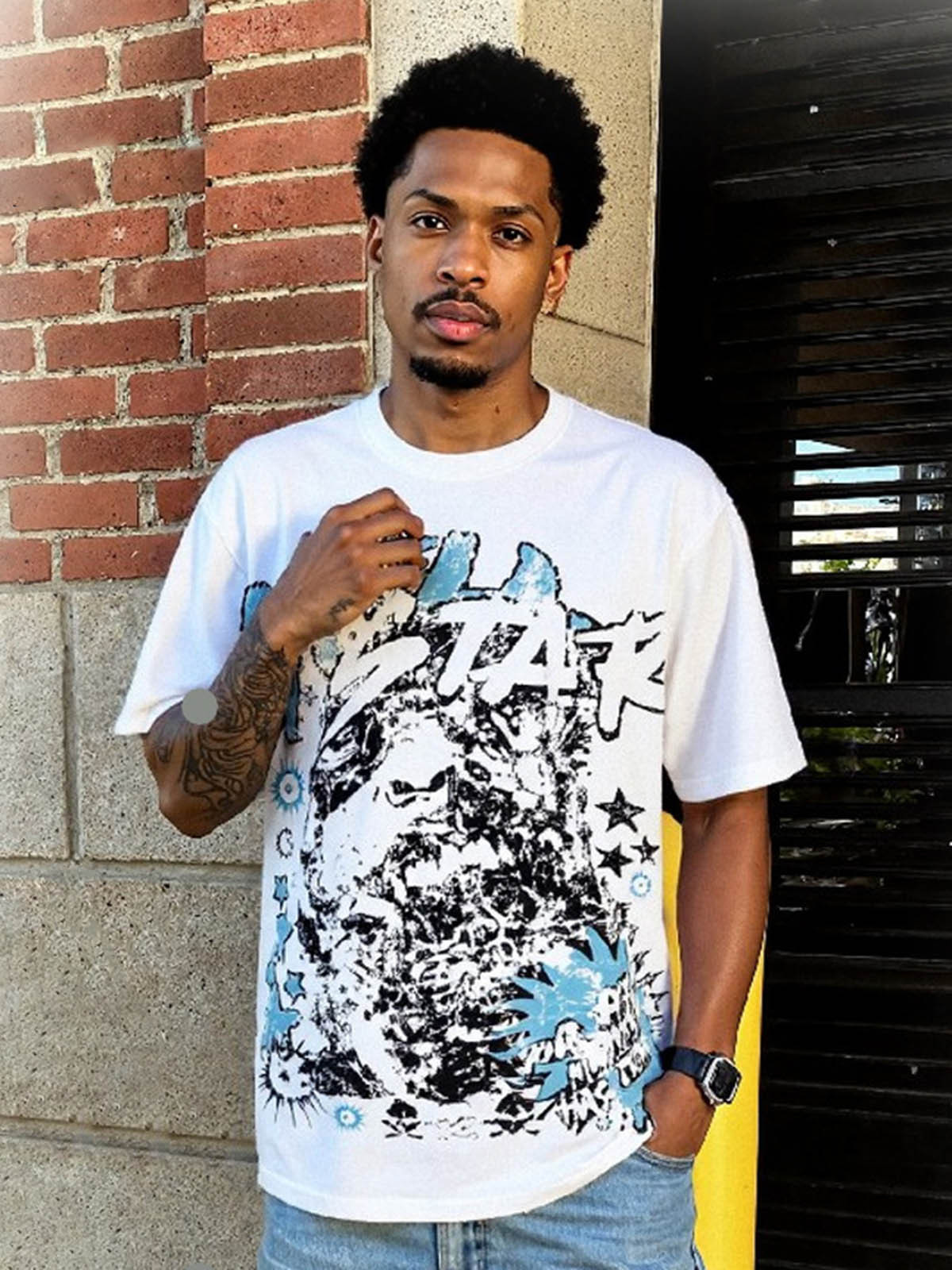 Fun Protrait Graphic T-Shirt 