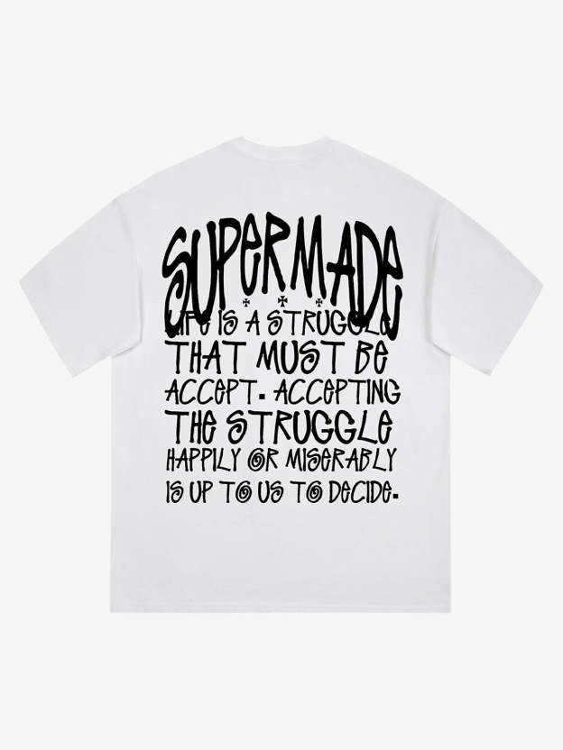 Thesupermade Logo Design Printed T-Shirt 