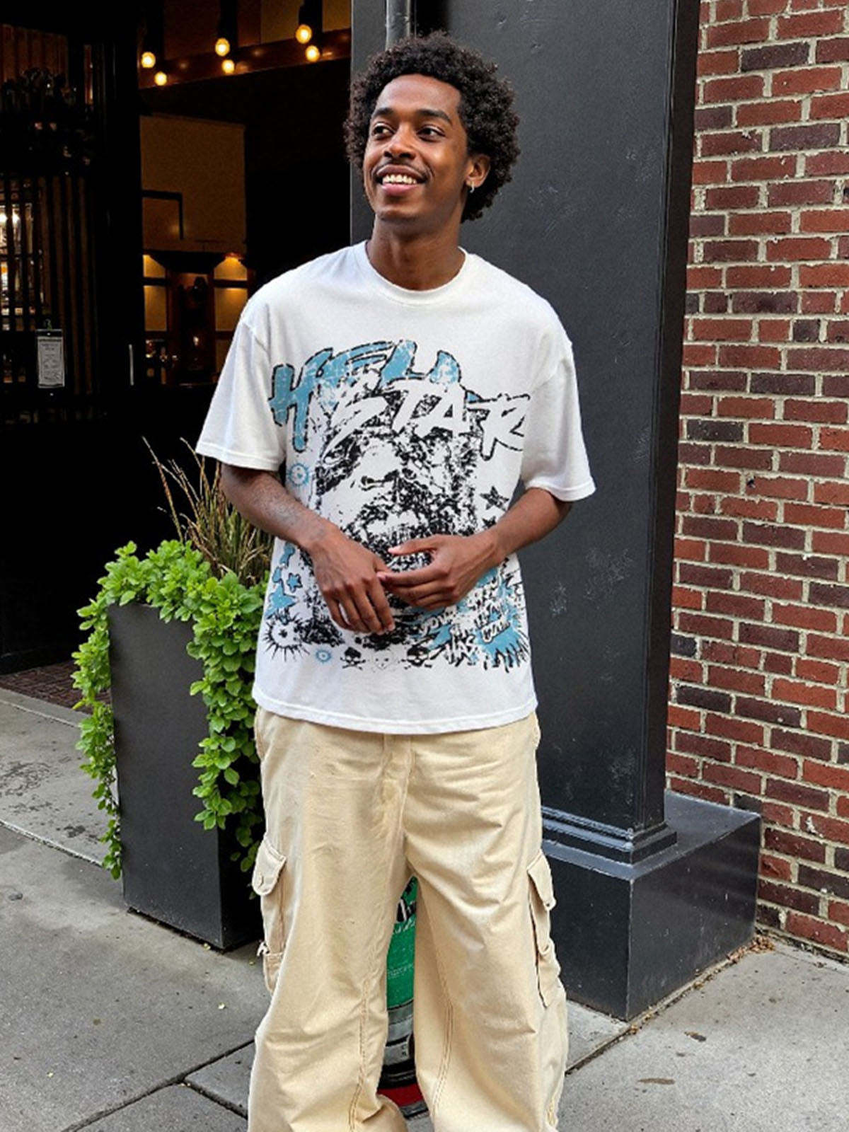 Fun Protrait Graphic T-Shirt 